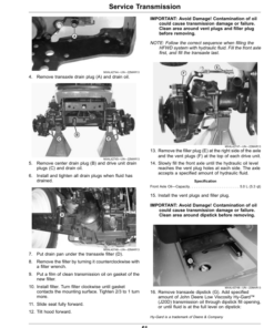 Alternative view of John Deere X730, X734, X738, X739 Lawn, Garden Tractors Operator's Manual (OMUC23069)