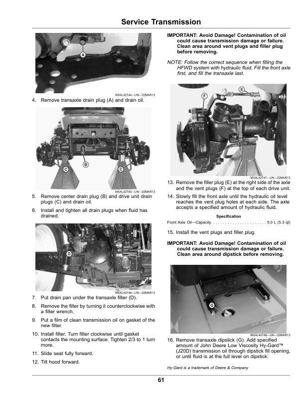 John Deere X730, X734, X738, X739 Lawn, Garden Tractors Operator's Manual (OMUC23069) - Image 2