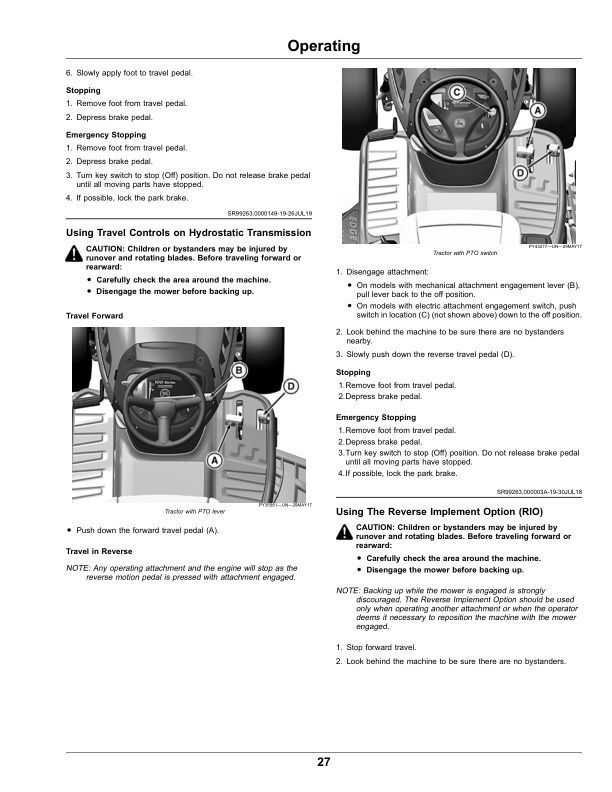 John Deere E100, E110, E120, E130, E140, E150, E160, E170, E180 Tractors Operator's Manual (OMUC23650) - Image 2