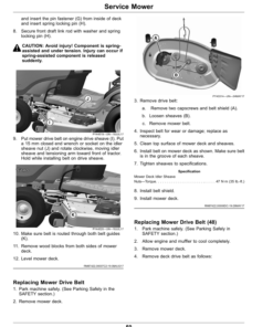 Alternative view of John Deere S240 Riding Lawn Tractor (900001-) (North American) Operator's Manual (OMUC23732)