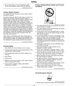 Alternative view of John Deere XUV825E, XUV825M Gator Utility Vehicles Operator's Manual (OMUC23877)