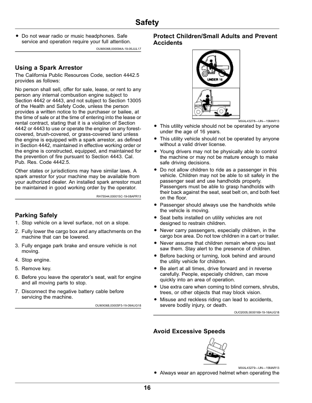 John Deere XUV825E, XUV825M Gator Utility Vehicles Operator's Manual (OMUC23877) - Image 2