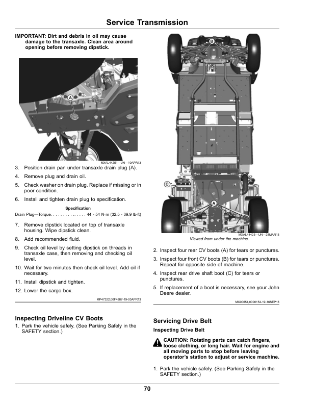 John Deere XUV825M S4 Gator Utility Vehicles (030001-040000) (North American) Operator's Manual (OMUC23878) - Image 3