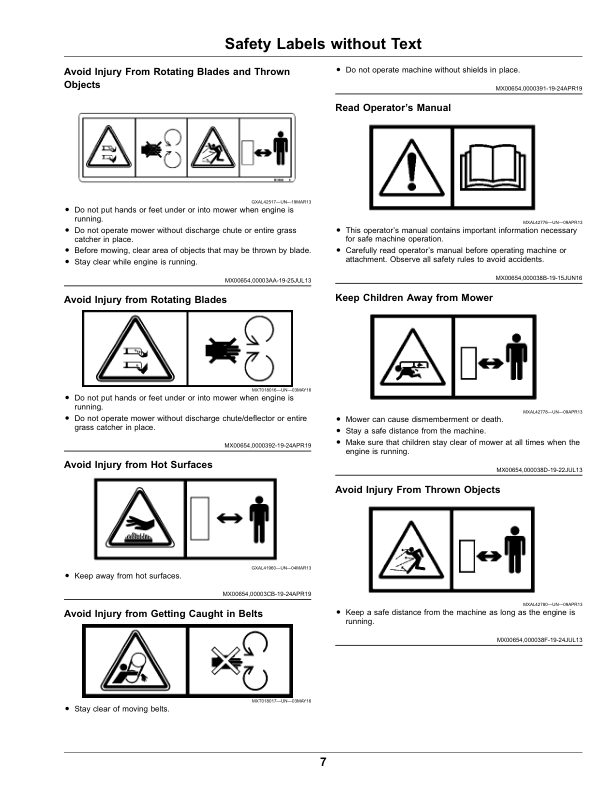 John Deere 92H, 107S, 107H SABO Lawn Tractors Operator's Manual (OMUC23960) - Image 2