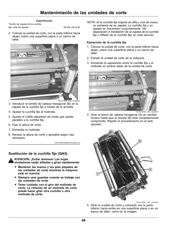 John Deere 180 E-Cut, 220 E-Cut Hybrid Walk Greens Mower (North American) Operator's Manual (OMUC24056) - Image 2
