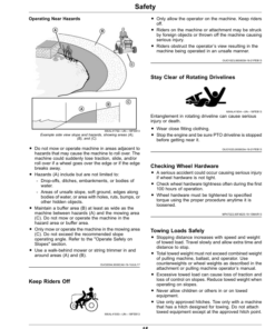 Alternative view of John Deere X940, X948, X949 Lawn, Garden Tractors (080001-090000) (Export Edition) Operator's Manual (OMUC24069)