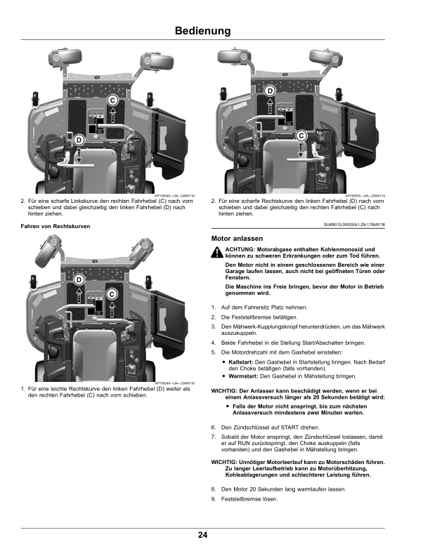 John Deere Z525E, Z535M, Z540R ZTrak (Export Edition) Operator's Manual (OMUC24254) - Image 2