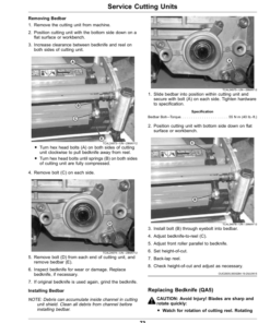 Alternative view of John Deere 2400, 2550 PrecisionCut, 2550 E-Cut Hybrid Triplex Mowers Operator's Manual (OMUC24434)