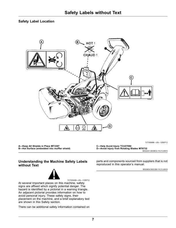 John Deere 180 E-Cut, 220 E-Cut Hybrid Walk GreensMower Operator's Manual (OMUC24566) - Image 2
