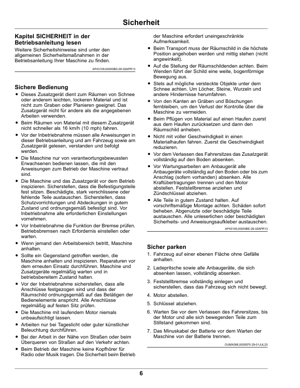 John Deere 66-Inch Blade for Mid-Duty Utility Vehicles (Serial No. 070001-) (Export Edition) Operator's Manual (OMUC24691) - Image 3