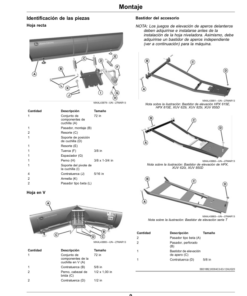 Alternative view of John Deere 72-Iinch Straight Blade, V-Blade for HPX, T-Series, XUV’s (Serial No. 070001-) (Export Edition) Operator's Manual (OMUC24695)