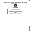 John Deere Wide Area Mower 1600 Series III Turbo (650001-) Operator's Manual (OMUC24763)