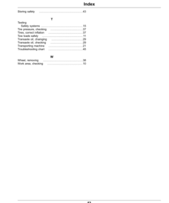 Alternative view of John Deere 1200A Bunker Rake Operator's Manual (OMUC25078)