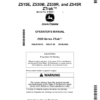 John Deere Z515E, Z530M, Z530R, Z545R ZTrak Operator's Manual (OMUC25478)