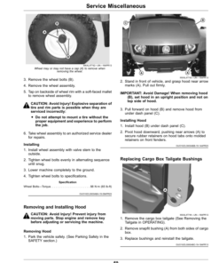Alternative view of John Deere TX Gator  Utility Vehicle (160001-) Operator's Manual (OMUC25999)