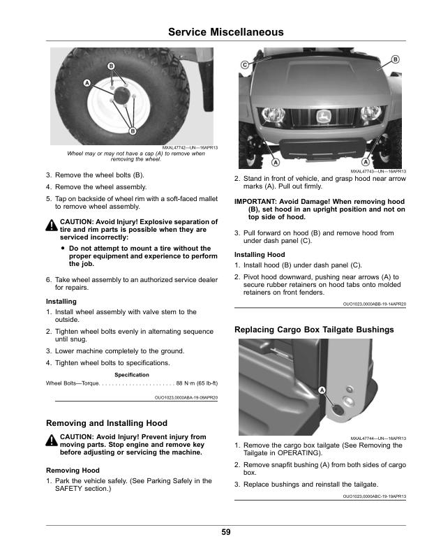 John Deere TX Gator Utility Vehicle (160001-) Operator's Manual (OMUC25999) - Image 2