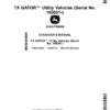 John Deere TX GATOR Utility Vehicles (Serial No. 160001-) (Export Edition) Operator's Manual (OMUC26002)