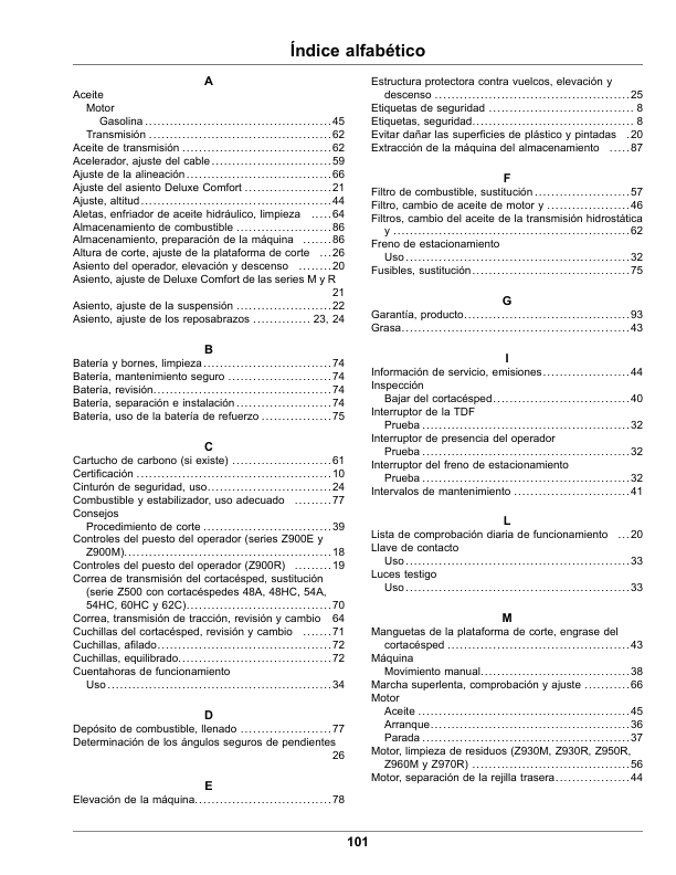 John Deere Z720E, Z730M, Z735E, Z735M, Z740R ZTrak Series Gas (030001-060000) (North American) Operator's Manual (OMUC26138) - Image 3