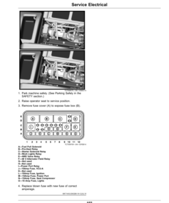 Alternative view of John Deere 6080A, 6500A, 6700A, PrecisionCut, 6080A, 6500A E-Cut Hybrid Fairway Mowers Operator's Manual (OMUC26231)