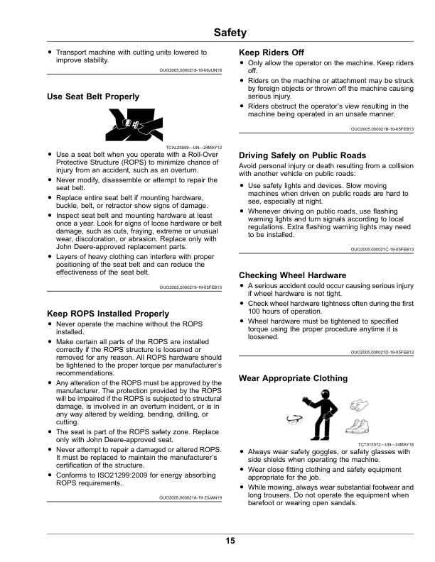 John Deere 6080A, 6500A, 6700A, PrecisionCut, 6080A, 6500A E-Cut Hybrid Fairway Mowers Operator's Manual (OMUC26231) - Image 3