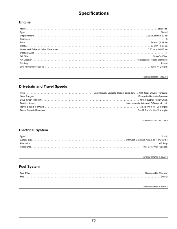 John Deere TH 6X4 Diesel Gator Utility Vehicles (Serial No. 160001-) (Export Edition) Operator's Manual (OMUC26273) - Image 4