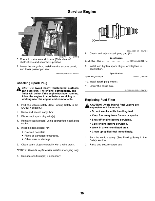 John Deere TX Turf GATOR Utility Vehicles (Serial No. 160001-) (Export Edition) Operator's Manual (OMUC26457) - Image 4