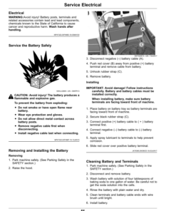 Alternative view of John Deere X570, X580, X584, X590 Select Series Tractors (160001-) Operator's Manual (OMUC26547)