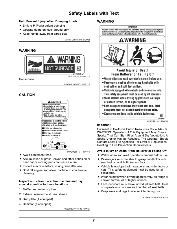 John Deere HPX815E Gator Utility Vehicles (040001-) (North America) Operator's Manual (OMUC26651) - Image 2