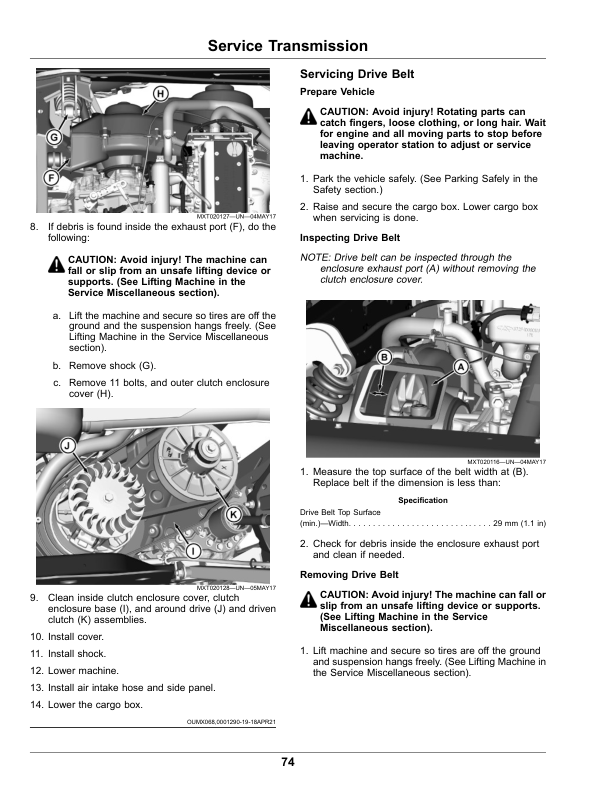 John Deere XUV835E, XUV835M, XUV835R Gator Utility Vehicles (040001-) (North America) Operator's Manual (OMUC26712) - Image 2