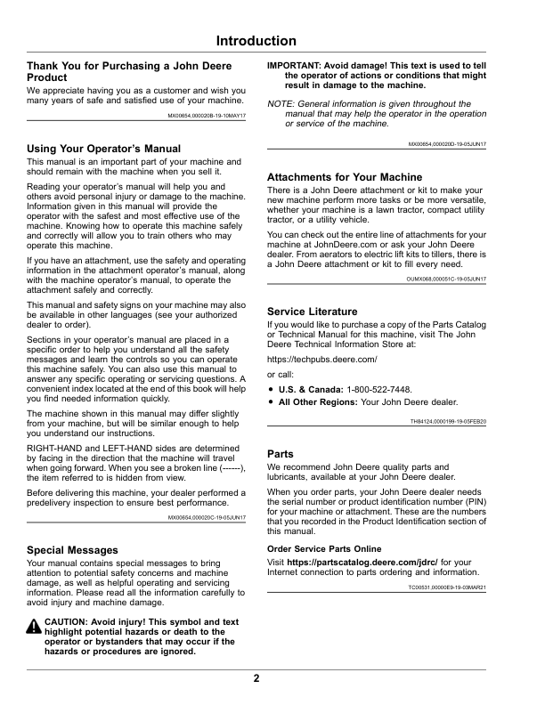 John Deere XUV835E, XUV835M, XUV835R Gator Utility Vehicles (040001-) (California Edition) Operator's Manual (OMUC26715) - Image 2