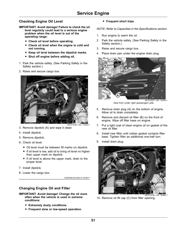 John Deere XUV865M, XUV865R Gator Utility Vehicles (Export) (Serial No. 040001 -) Operator's Manual (OMUC26721) - Image 3