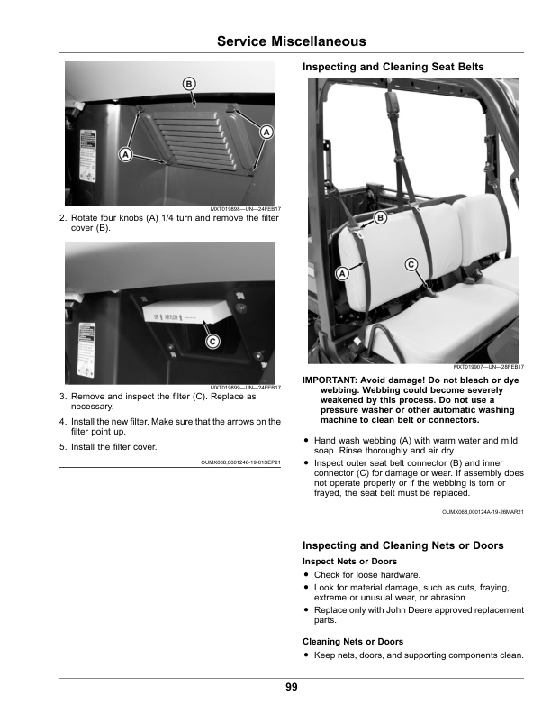 John Deere XUV835R Signature Edition Gator Utility Vehicle (050001-) (North American) Operator's Manual (OMUC26786) - Image 3