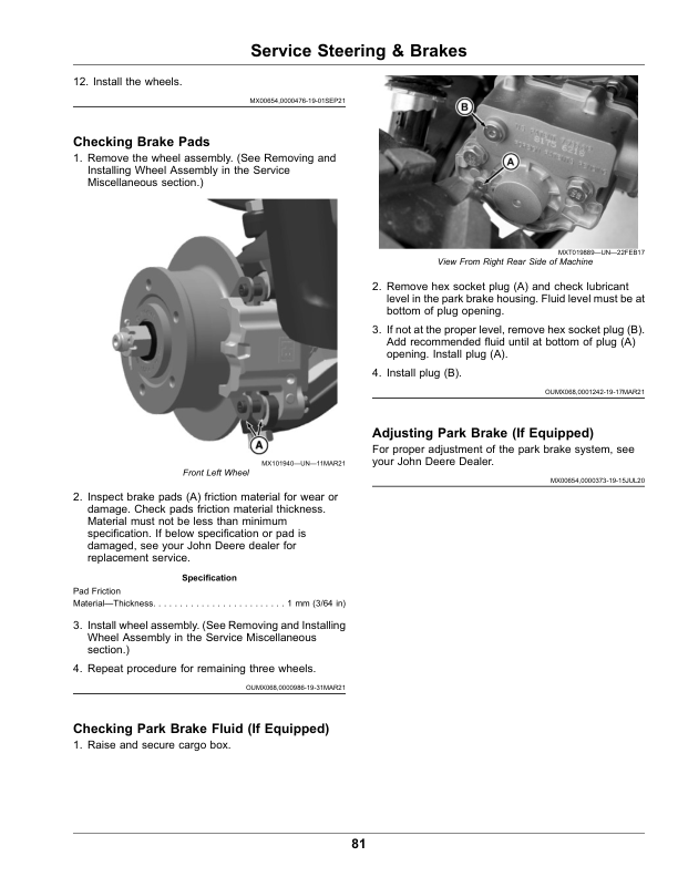 John Deere XUV865R Signature Edition Gator Utility Vehicle (050001-) (North American) Operator's Manual (OMUC26789) - Image 3