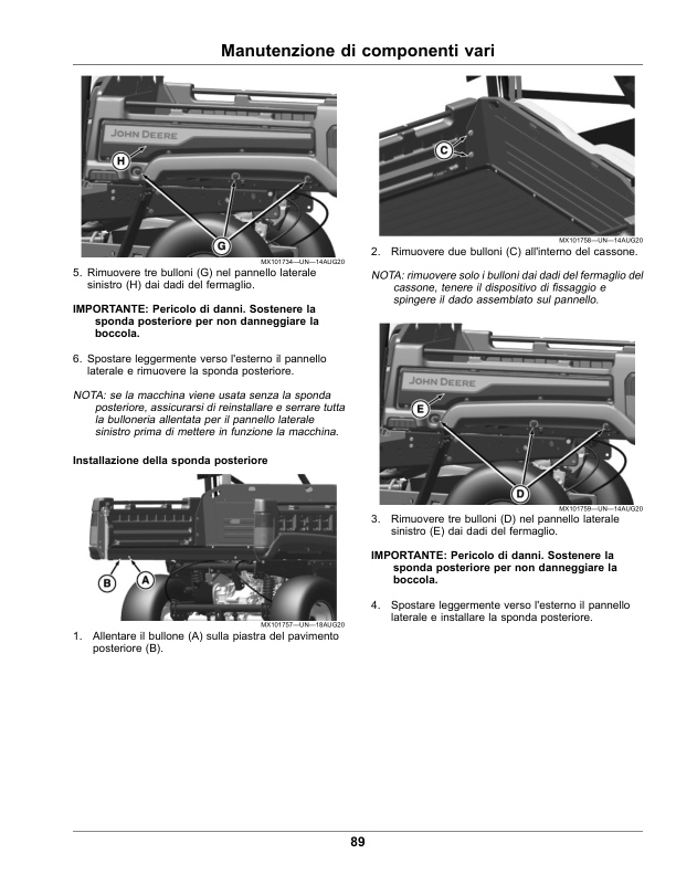 John Deere HPX815E Gator Utility Vehicles(Serial No. 050001-)(Export) (050001-) (Export Edition) Operator's Manual (OMUC26795) - Image 3