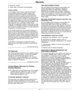 Alternative view of John Deere X730, X734, X738, X739 Lawn, Garden Tractors (090001-) Operator's Manual (OMUC26853)
