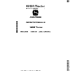 John Deere X950R Tractor (Export Edition)(sn 090001_) Operator's Manual (OMUC26888)