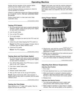 Alternative view of John Deere 1550, 1570, 1575, 1580, 1585 Series TerrainCut Front Mowers (070001-080000),(North American) Multi-Lingual Document: ENG/SPA Operator's Manual (OMUC26995)