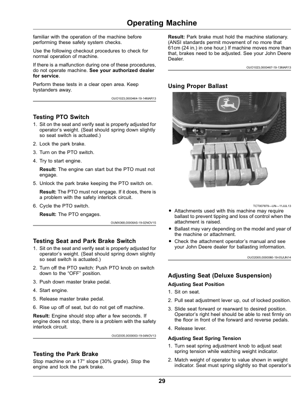 John Deere 1550, 1570, 1575, 1580, 1585 Series TerrainCut Front Mowers (070001-080000),(North American) Multi-Lingual Document: ENG/SPA Operator's Manual (OMUC26995) - Image 2