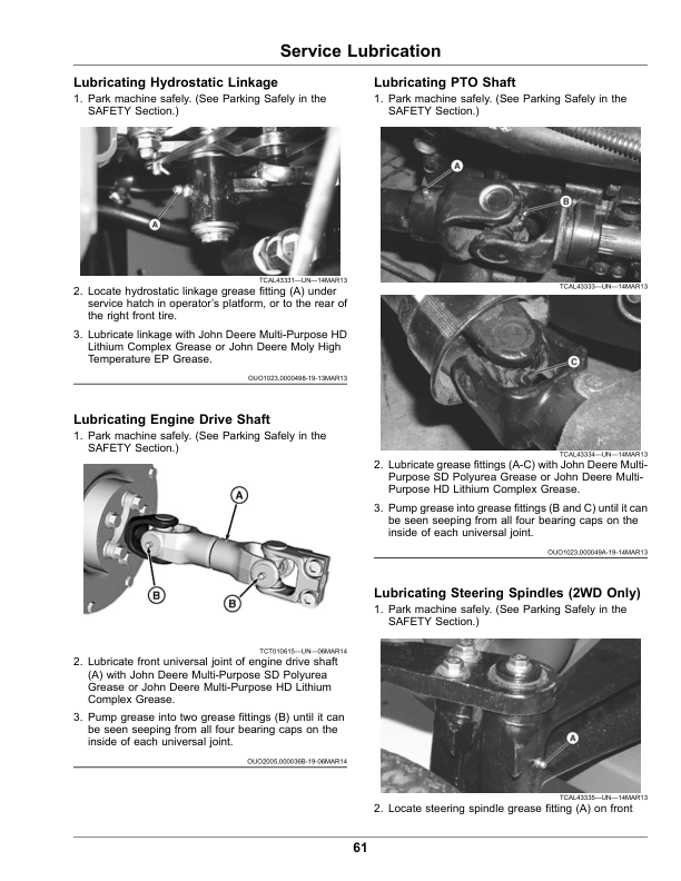 John Deere 1550, 1570, 1575, 1580, 1585 Series TerrainCut Front Mowers (070001-080000),(North American) Multi-Lingual Document: ENG/SPA Operator's Manual (OMUC26995) - Image 3