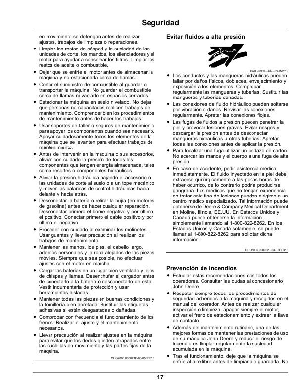 John Deere 2400, 2550 PrecisionCut, 2550 E-Cut Hybrid Triplex Mowers (Serial Number 010001-) (North American) Operator's Manual (OMUC27509) - Image 2