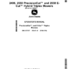 John Deere 2400, 2550 PrecisionCut, 2550 E-Cut Hybrid Triplex Mowers (020001-) Operator's Manual (OMUC27527)