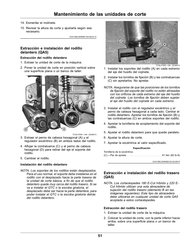 John Deere 180 E-Cut, 220 E-Cut Hybrid Walk Greens Mower (North American) Operator's Manual (OMUC27590) - Image 2