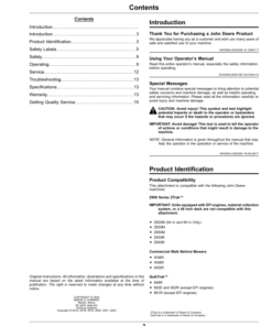 Alternative view of John Deere Propane Powered Engine Operator's Manual (OMUC27887)