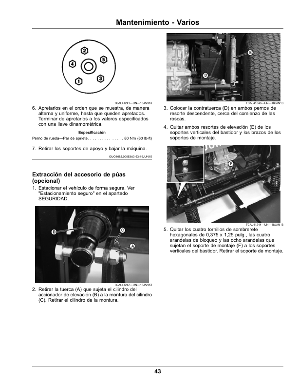 John Deere 1200A Bunker Rake (310001-) (North American) Operator's Manual (OMUC28348) - Image 2