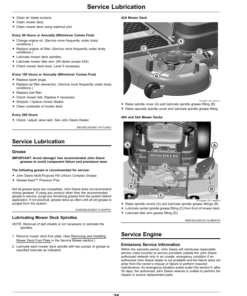 Alternative view of John Deere Z335E, Z345M, Z345R, Z355E, Z355R, Z365R, Z375R ZTrak Mowers (160001) Operator's Manual (OMUC28756)
