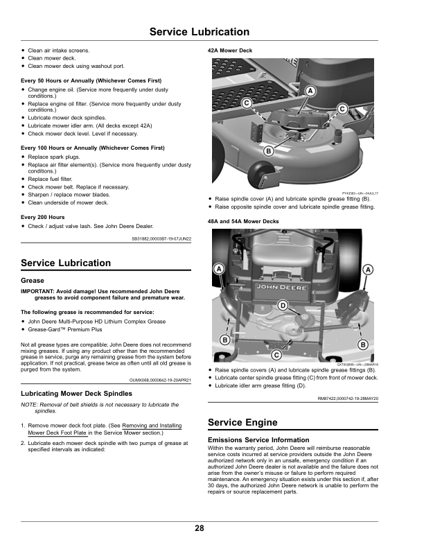 John Deere Z335E, Z345M, Z345R, Z355E, Z355R, Z365R, Z375R ZTrak Mowers (160001) Operator's Manual (OMUC28756) - Image 2