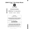 John Deere Z994R ZTrak Pro Series Mower (030001-) Operator's Manual (OMUC28937E)