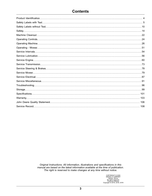 John Deere Wide Area Mower 1600 Series III Turbo (660001-) Operator's Manual (OMUC28951E) - Image 2