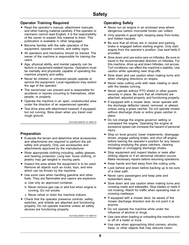 John Deere PrecisionCutFairway Mowers 6080A, 6500A, 6700A Serial No 040001-E-Cut Hybrid Fairway Mowers 6080A, 6500A Serial No 030001- (European Edition) Operator's Manual (OMUC29352) - Image 3