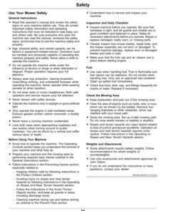 Alternative view of John Deere X940, X948, X949 Lawn, Garden Tractors (100001-) (Export Edition) Operator's Manual (OMUC29447E)